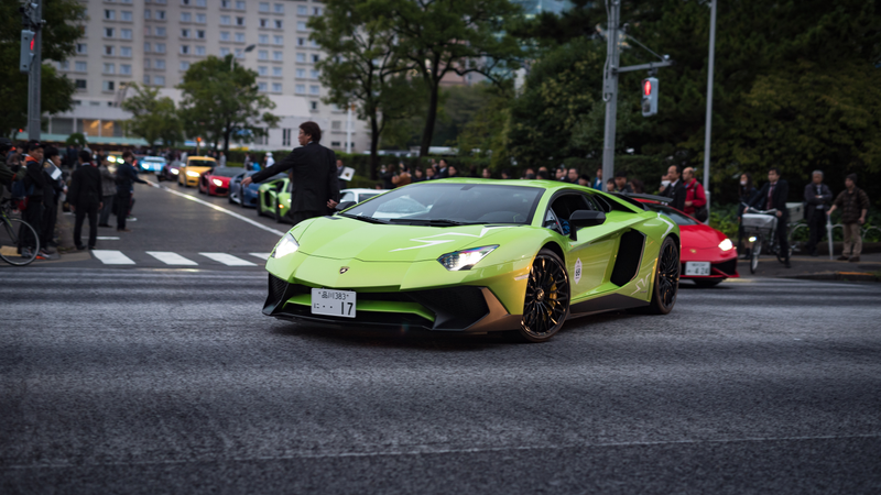 Illustration for article titled Japan's Lamborghini Day Is Delightfully Colorful